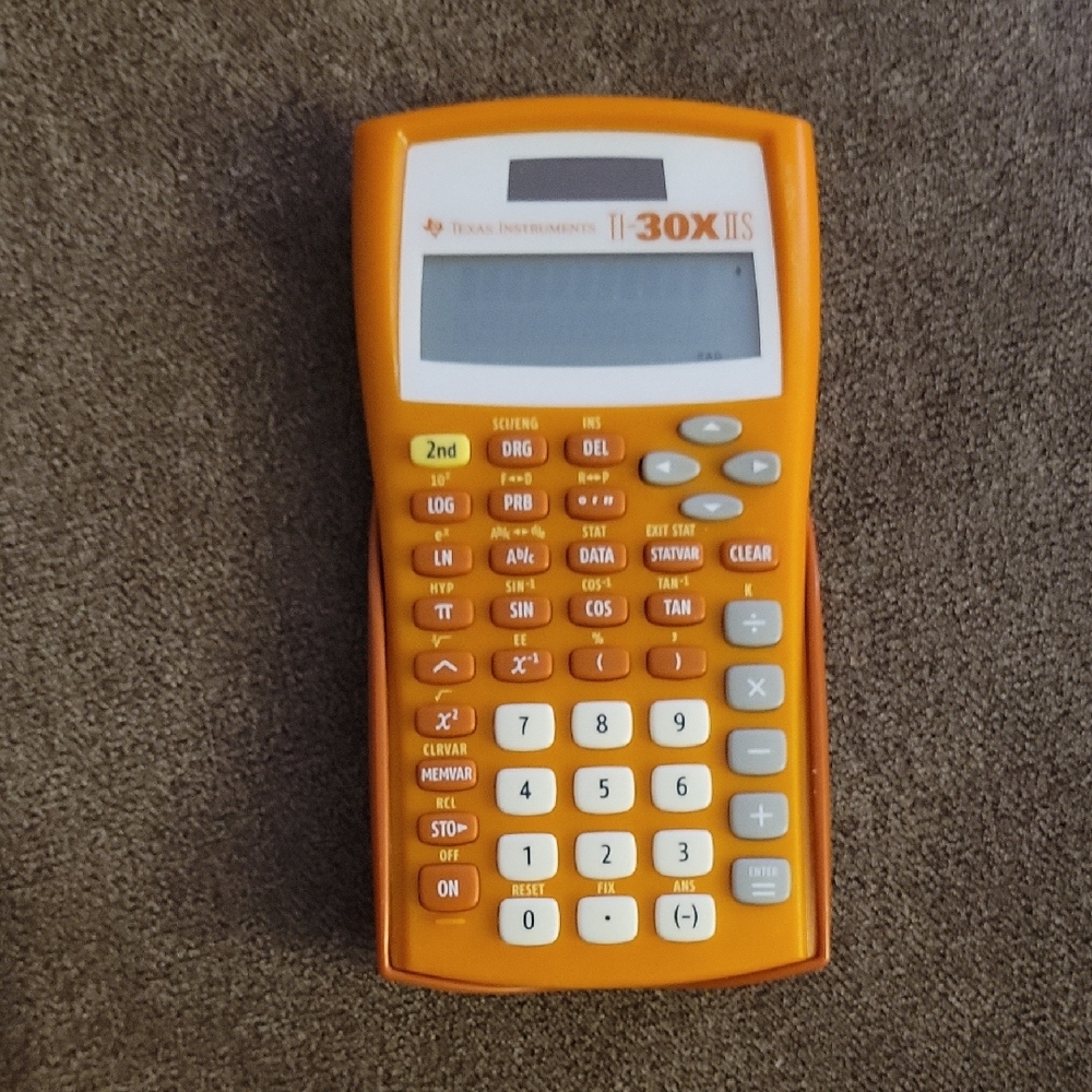 Texas Instruments TI-30X IIS in Bright Orange